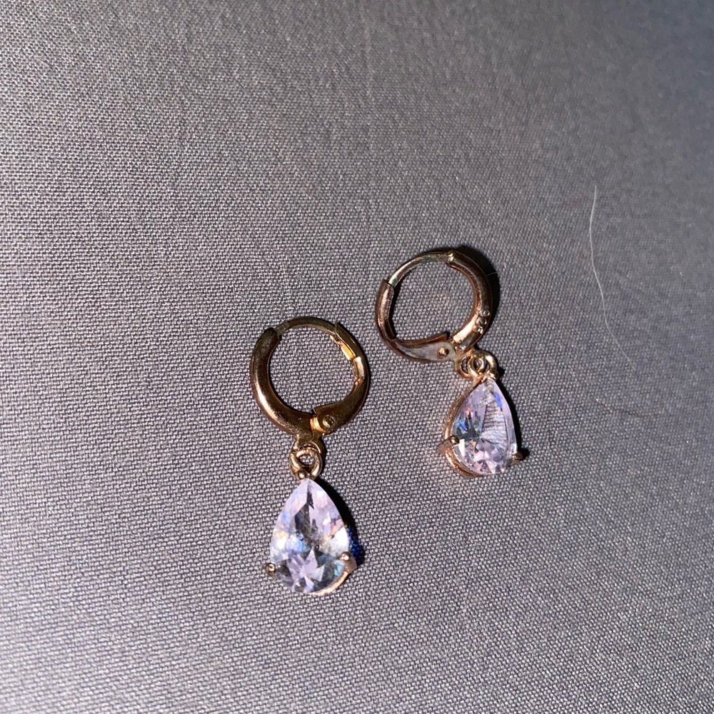 Teardrop Diamond earrings